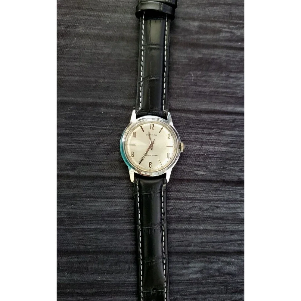 Rare Westclox Mechanical D-407 Incabloc Mens Watch 17J Serviced Runs Great‎